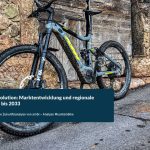 Grafische Darstellung der EMTB-Marktentwicklung in Österreich mit Prognosen bis 2033, zeigt die drei Szenarien MINIMAL, REAL und MAXIMAL im Vergleich